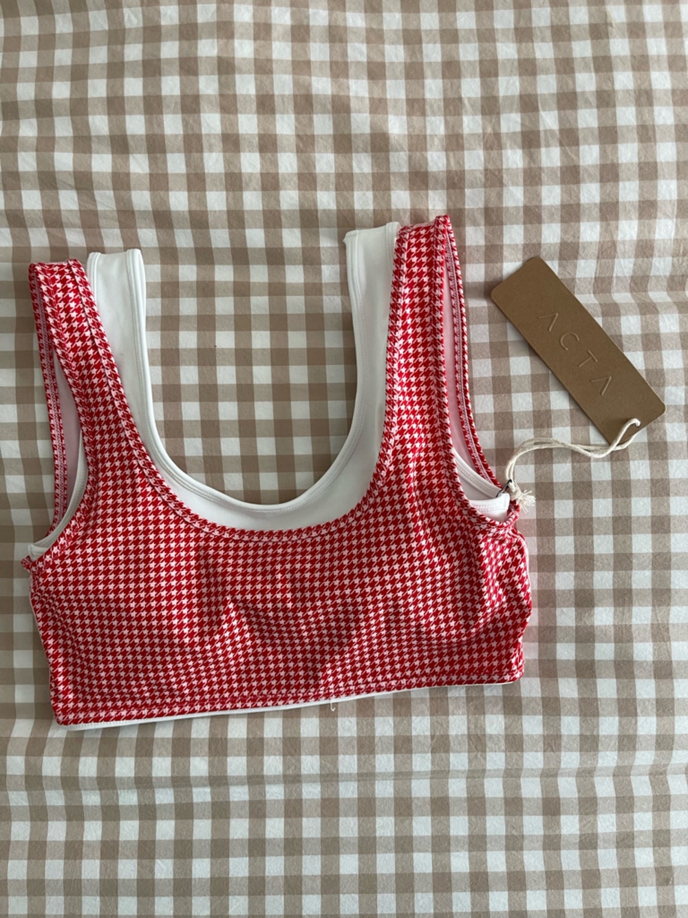 Acta houndstooth sports bra!